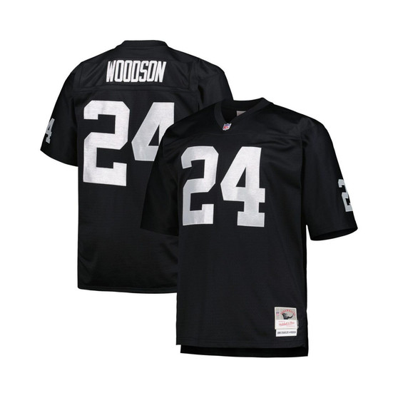 Men's Charles Woodson Black Las Vegas Raiders Big and Tall 1998 Retired Player Replica Jersey