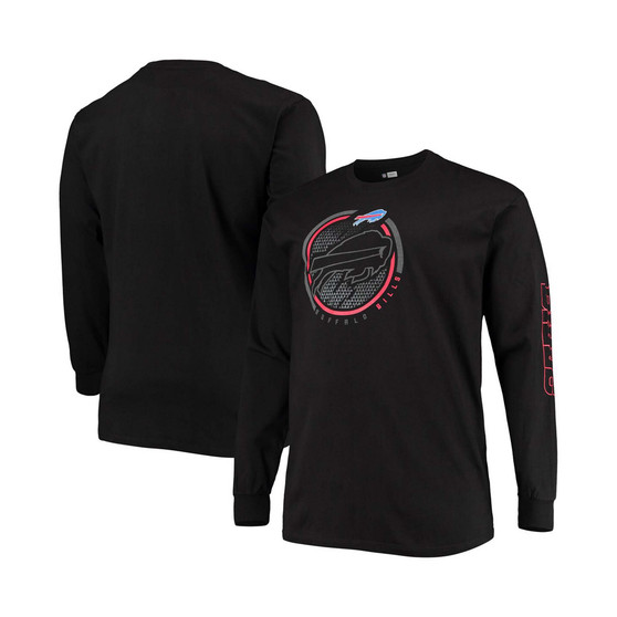 Men's Big and Tall Black Buffalo Bills Color Pop Long Sleeve T-shirt