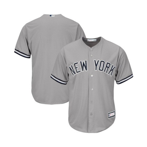 Men's Gray New York Yankees Big and Tall Replica Team Jersey