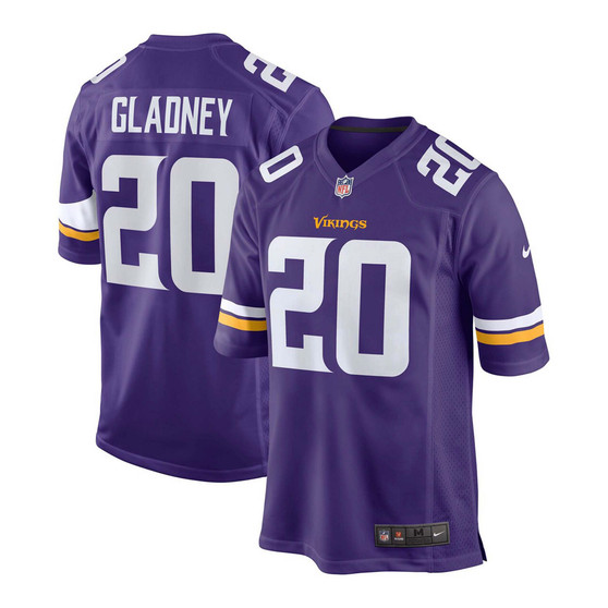 Men's Jeff Gladney Purple Minnesota Vikings Game Jersey