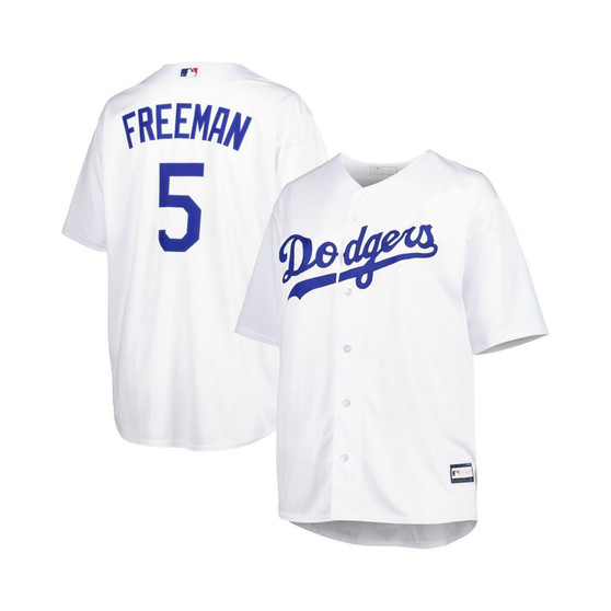 Men's Freddie Freeman White Los Angeles Dodgers Big and Tall Replica Player Jersey