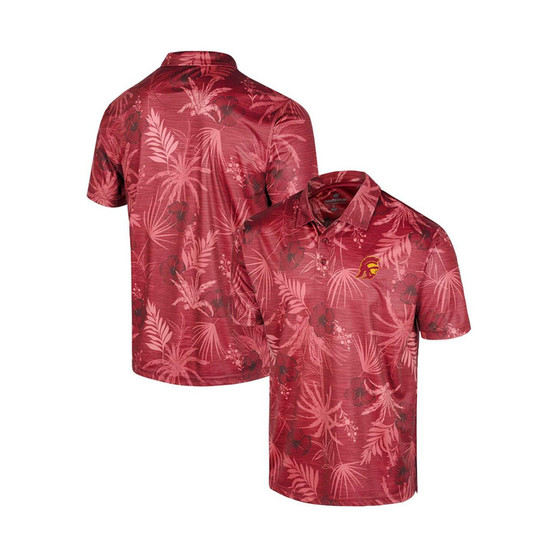 Men's Cardinal USC Trojans Big and Tall Palms Polo Shirt