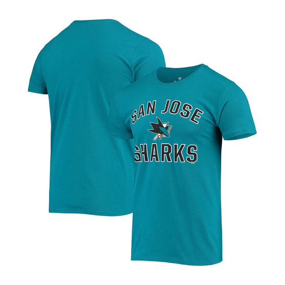 Men's Teal San Jose Sharks Team Victory Arch T-shirt