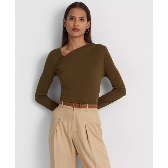 Women's Asymmetric Stretch Jersey Top