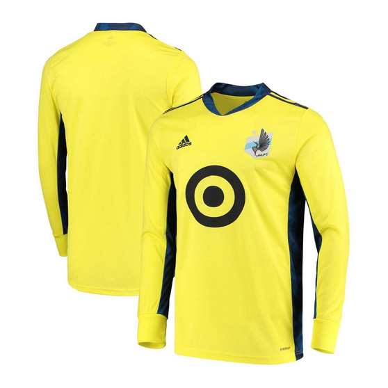 Men's Yellow Minnesota United FC Replica Goalkeeper Long Sleeve Jersey