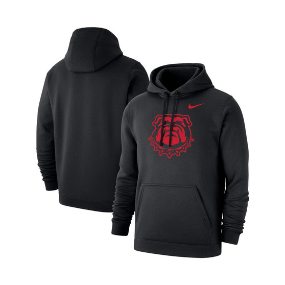 Men's Black Georgia Bulldogs Big and Tall Alternate Logo Club Pullover Hoodie