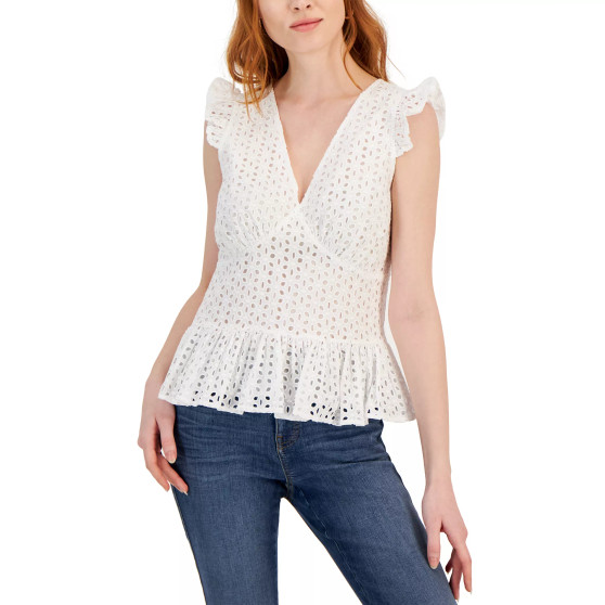 Women's Cotton Eyelet Top, Created for Macy's
