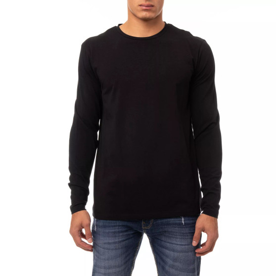 Men's Soft Stretch Crew Neck Long Sleeve T-shirt
