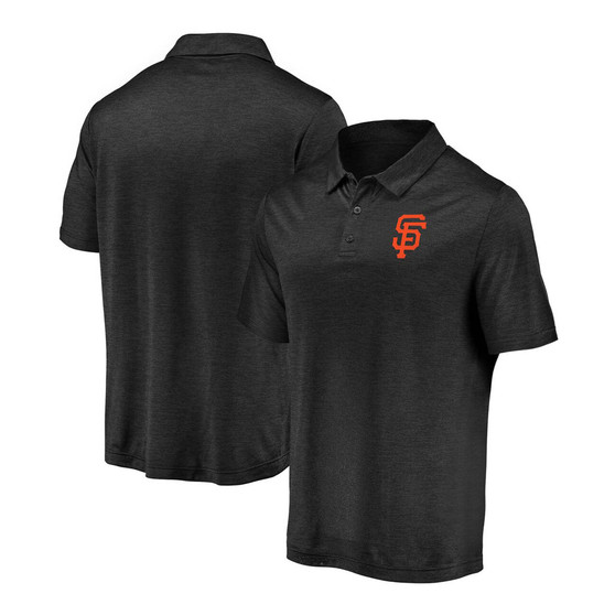 Men's Black San Francisco Giants Iconic Striated Primary Logo Polo