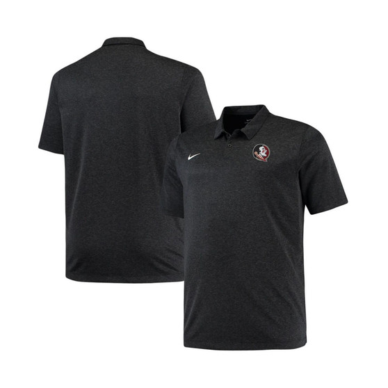 Men's Heathered Black Florida State Seminoles Big and Tall Performance Polo Shirt