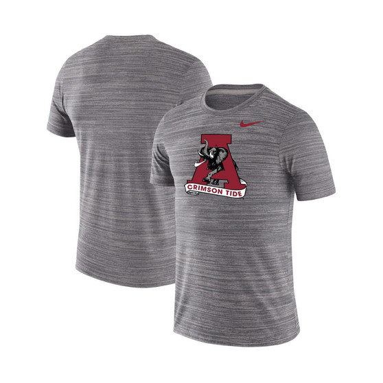 Men's Charcoal Alabama Crimson Tide Big and Tall Historic Logo Velocity Performance T-shirt