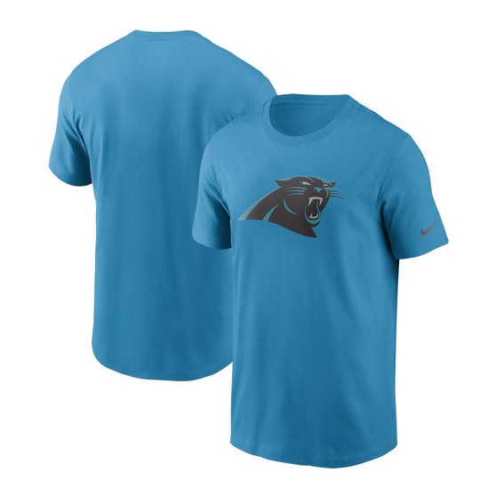 Men's Blue Carolina Panthers Primary Logo T-shirt