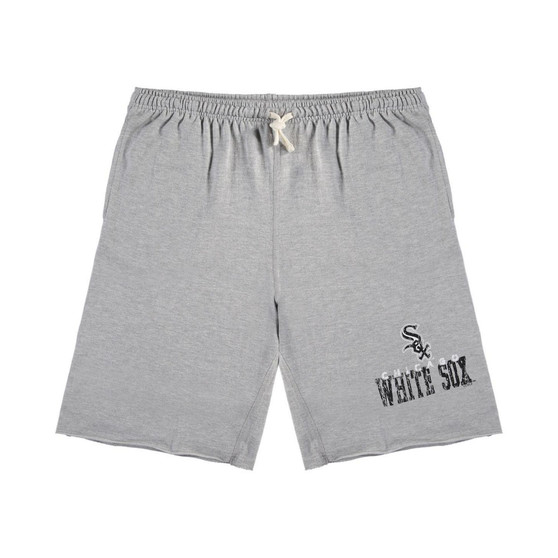 Men's Heathered Gray Chicago White Sox Big and Tall French Terry Shorts