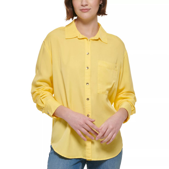 Women's Long-Sleeve Boyfriend Shirt