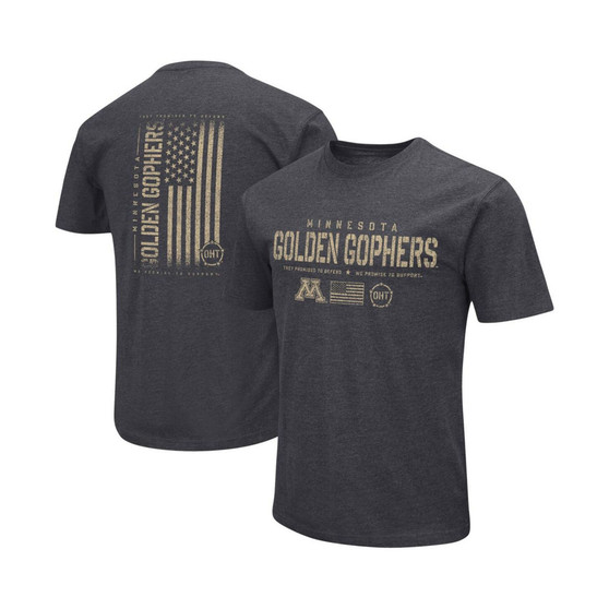 Men's Heather Black Minnesota Golden Gophers Big and Tall OHT Military-Inspired Appreciation Playbook T-shirt