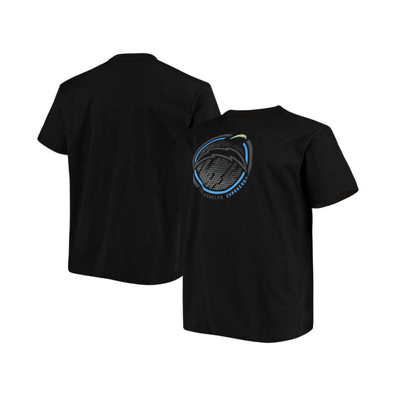 Men's Big and Tall Black Los Angeles Chargers Color Pop T-shirt