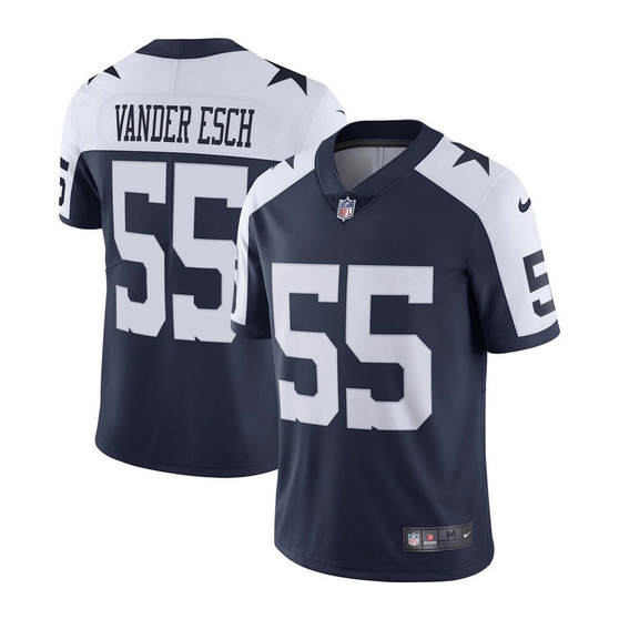 Men's Leighton Vander Esch Navy Dallas Cowboys Alternate Vapor Limited Jersey