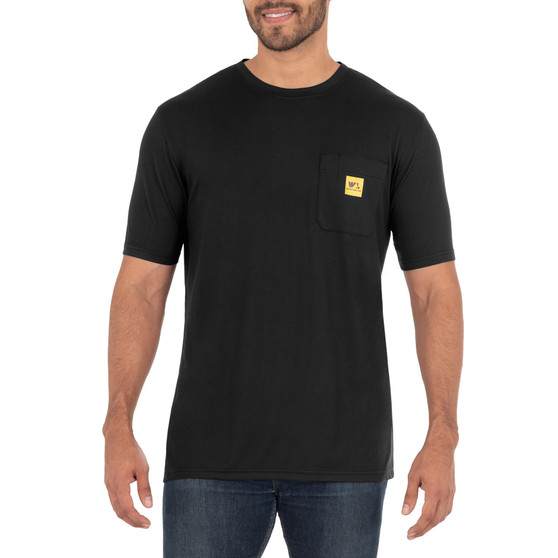 Men's Short Sleeve Jersey Plaited Performance Pocket Tee