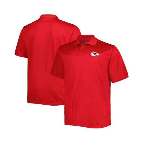 Men's Red Kansas City Chiefs Big and Tall Birdseye Polo Shirt