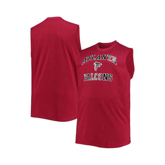 Men's Red Atlanta Falcons Big and Tall Muscle Tank Top