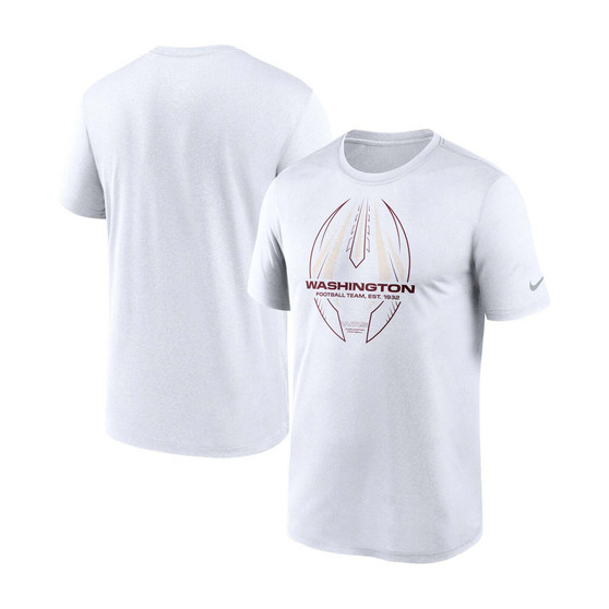Men's Big and Tall White Washington Football Team Legend Icon Logo Performance T-shirt