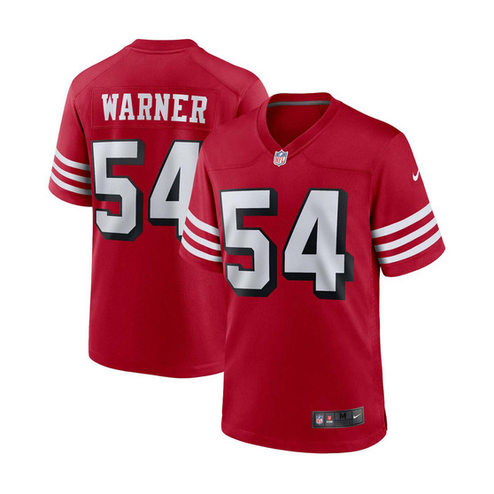 Men's Fred Warner Scarlet San Francisco 49ers Alternate Player Game Jersey