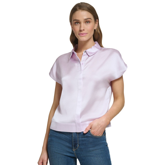 Women's Button-Front Short Sleeve Shirt