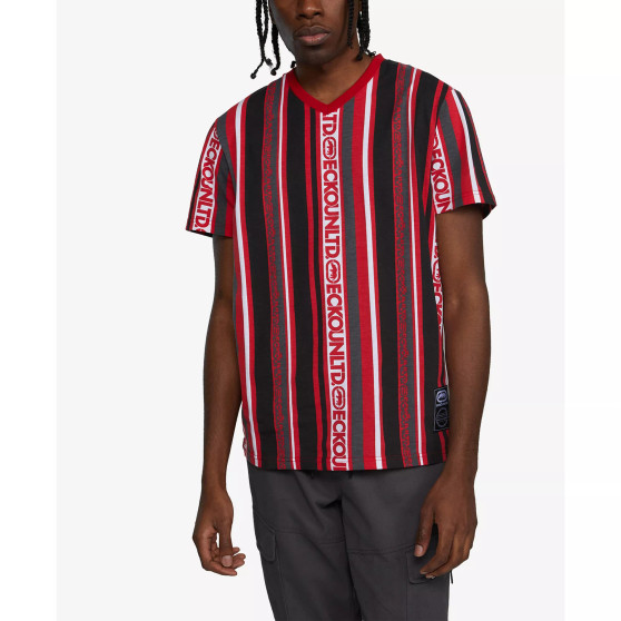 Men's Short Sleeves Line Down T-shirt