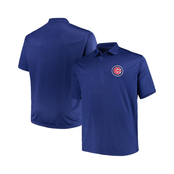 Men's Royal Chicago Cubs Big and Tall Solid Birdseye Polo Shirt