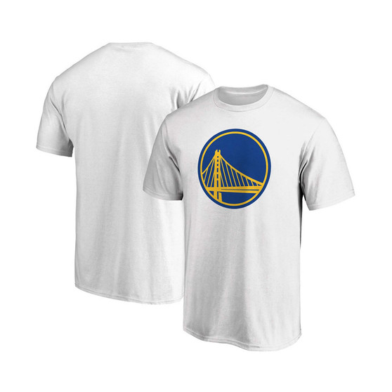 Men's White Golden State Warriors Primary Team Logo T-shirt