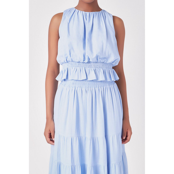 Women's Ruched Sleeveless Top