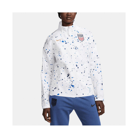 Women's White USWNT Team Anthem Performance Full-Zip Jacket