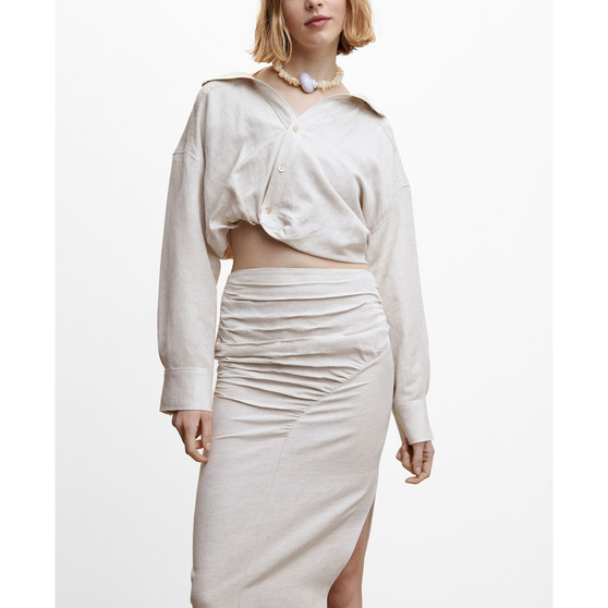 Women's Crop Puffed Shirt