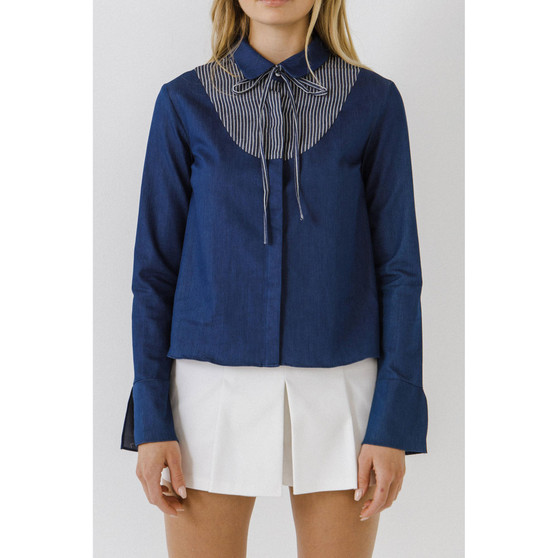 Women's Striped Bib Shirts