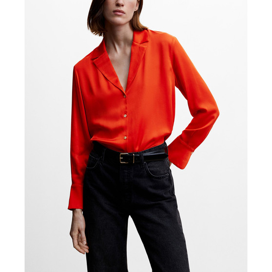 Women's Lapels Flowy Shirt