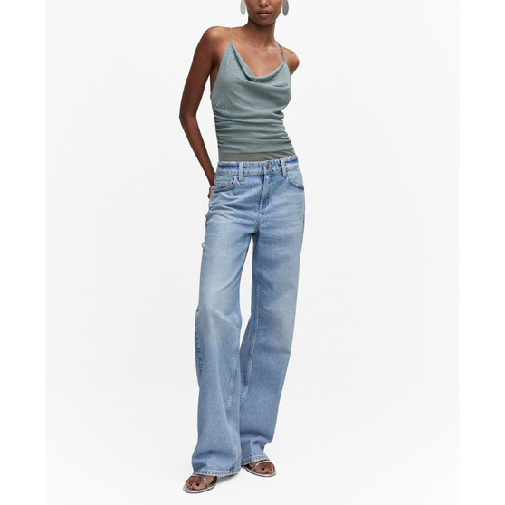 Women's Rhinestone Detail Draped Body