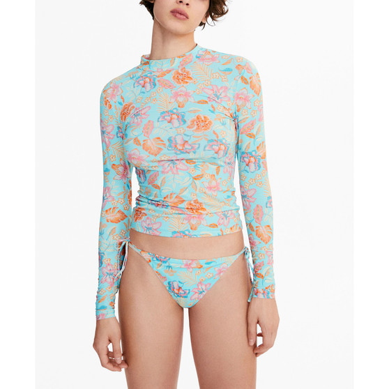 Women's Printed Turtleneck T-shirt