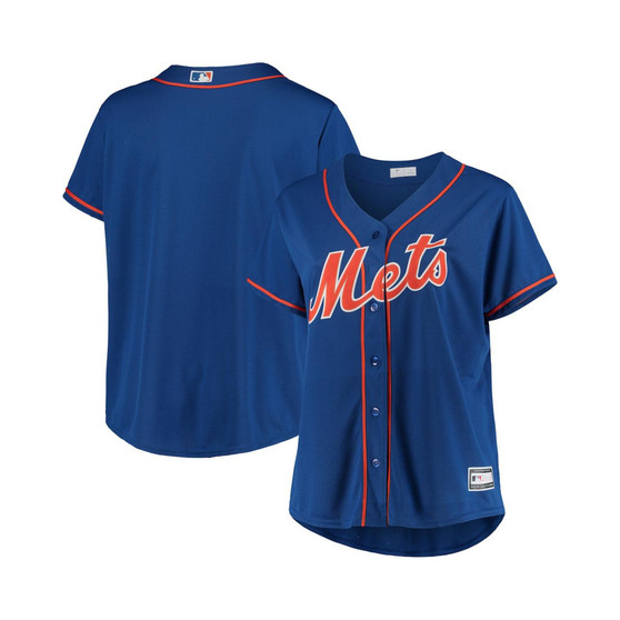 Women's Royal New York Mets Plus Size Alternate Replica Team Jersey