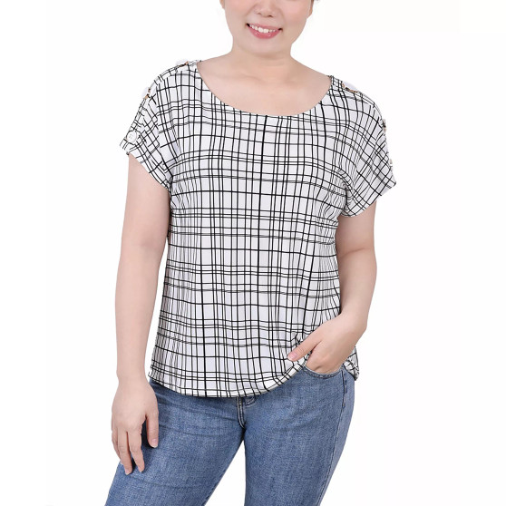 Petite Size Short Extended Sleeve Top