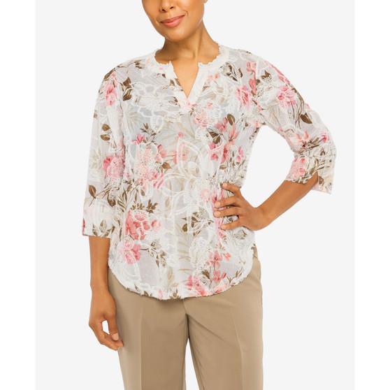 Petite Floral Spray Top