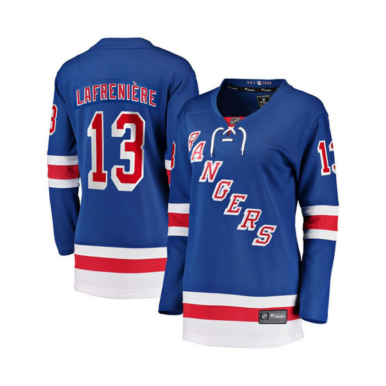 Women's Branded Alexis Lafreniere Blue New York Rangers Home Premier Breakaway Player Jersey