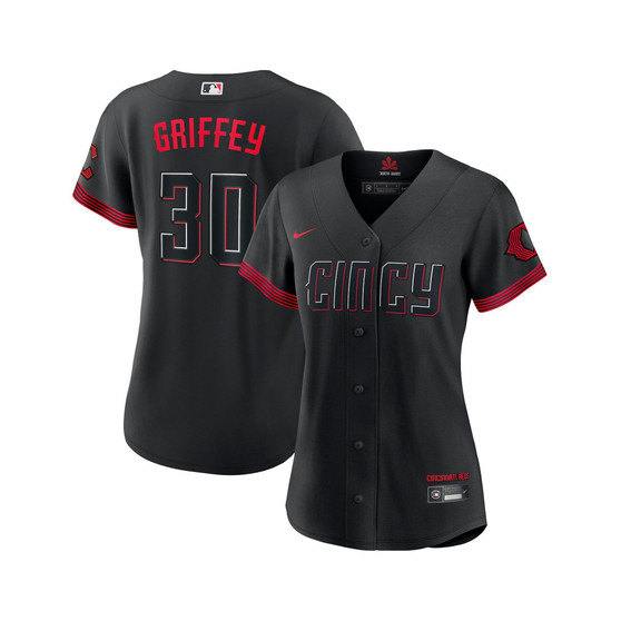 Women's Black Cincinnati Reds Ken Griffey Jr. 2023 City Connect Replica Player Jersey