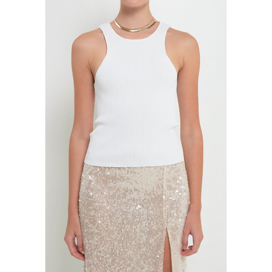 Women's Multi Ribbed Racer Back Tank