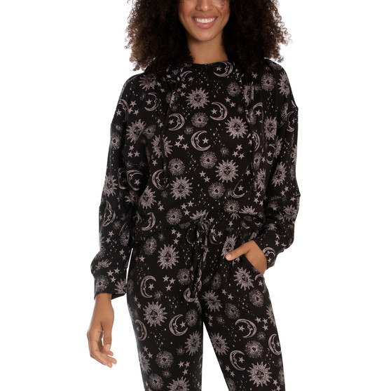 Women's Whistler Moon and Stars Hacci Hoodie