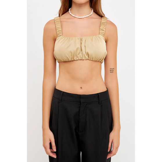 Women's Scrunchie Bandeau Top