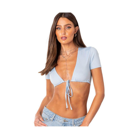 Women's Aveline Tie Front Crop Top