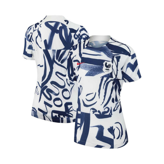 Women's White France Women's National Team 2023 Pre-Match Jersey