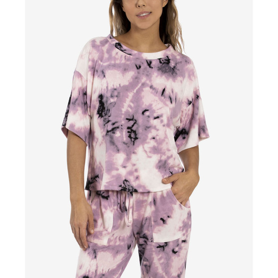 Women's Annika Lounge Print Hacci Top
