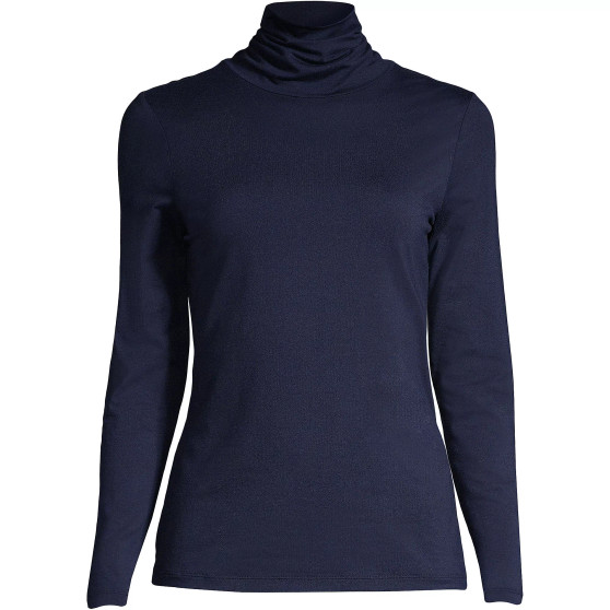 Women's Lightweight Fitted Long Sleeve Turtleneck Tee