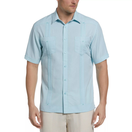 Men's Guayabera Dash Print Shirt